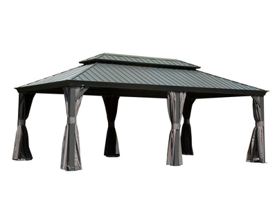 14' x 20' Hardtop Gazebo Outdoor Metal Gazebo Canopy