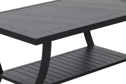 Jarvis 2-Piece Aluminum Sofa Set with Coffee Table