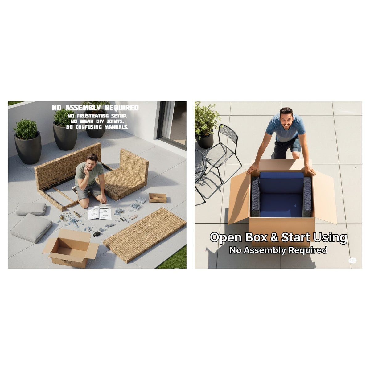 4-Person Outdoor Sofa Set