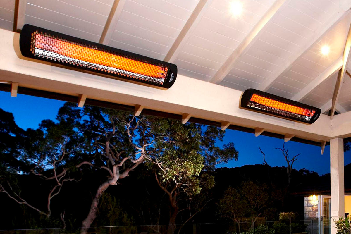 Bromic Heaters Tungsten Smart-Heat 4000 Watt Radiant Infrared Outdoor Electric Heater | Black | 240V