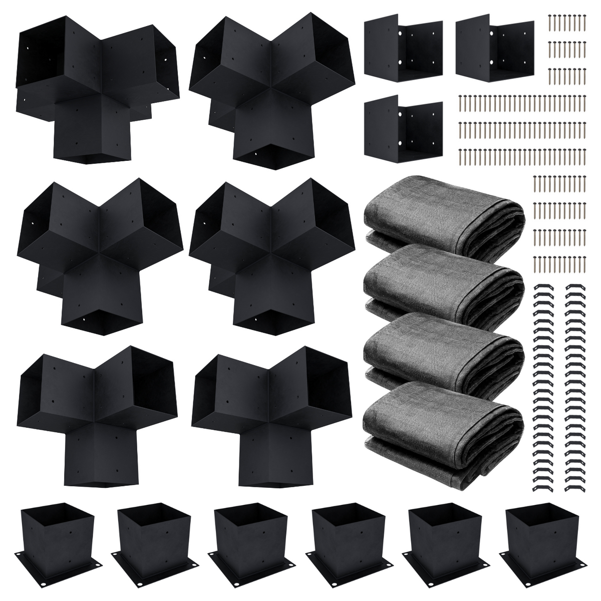 DIY Pergola Kit for an Attached Pergola With Canopies - Any Size Up to 24' x 24'