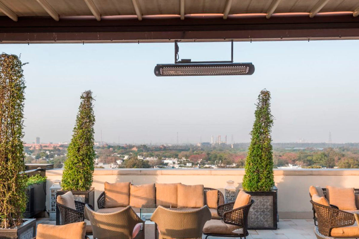 Bromic Heaters Tungsten Smart-Heat 4000 Watt Radiant Infrared Outdoor Electric Heater | Black | 240V