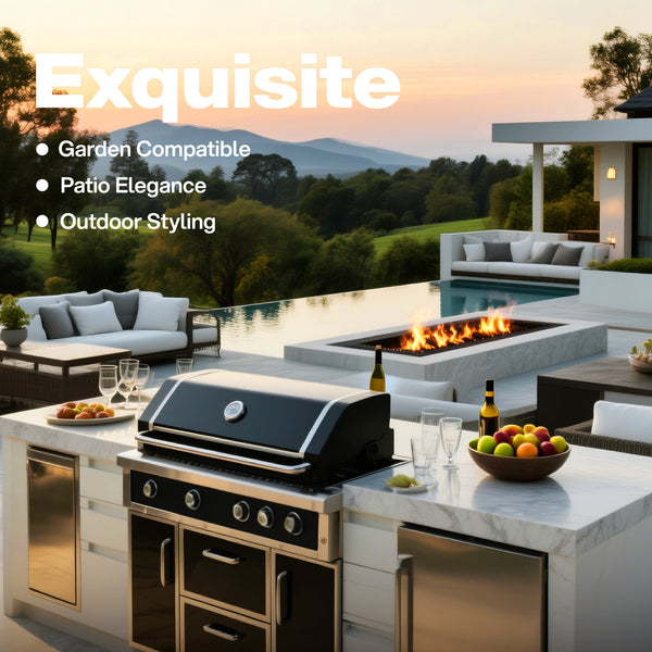 49'' Stainless Steel Standard Grill Featuring Infrared Back Burner